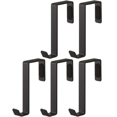 Yamazaki 4891 Door Hanger Set of 5 Black Approx. W1.5XD7XH9cm Smart Door Hook