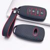 Key Fob Cover for Chery Tiggo with Keychain Anti-Scratch Guard Shockproof Protection Soft Grip Texture Responsive Button Touch Dust Resistant Cover