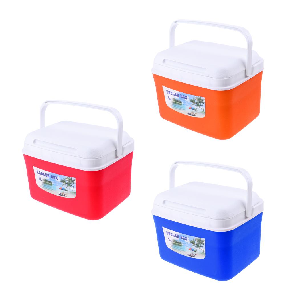 5L/13L Lightweight Food Cooler with Handle for Camping Picnic BBQ