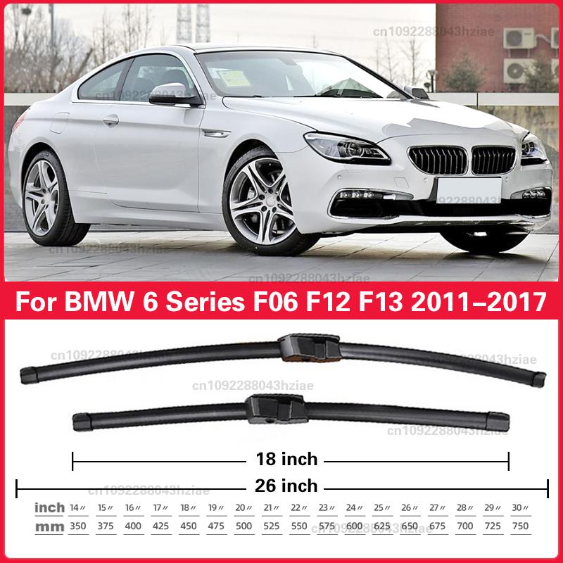 For BMW 6 Series 640i 650i M6 640d F12 F13 F06 2011 2012 2013 2014 2015 2016 2017 Windscreen Wiper Blades Front Window Wiper