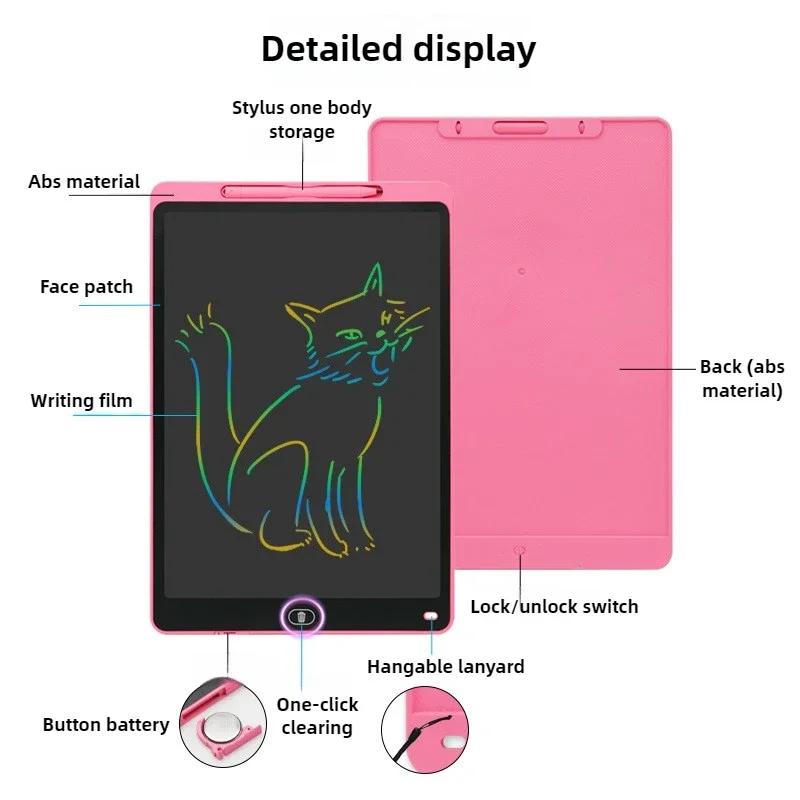 16/20 Inch Magic LCD Writing Tablet with Pens Kids Drawing Board Age 3-8 Reusable Montessori  Educational Toy for Children Gift