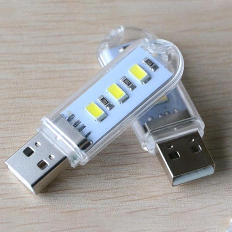 USB 5730 SMD 3 LED Night Light Camping Lamp For Laptops Computer