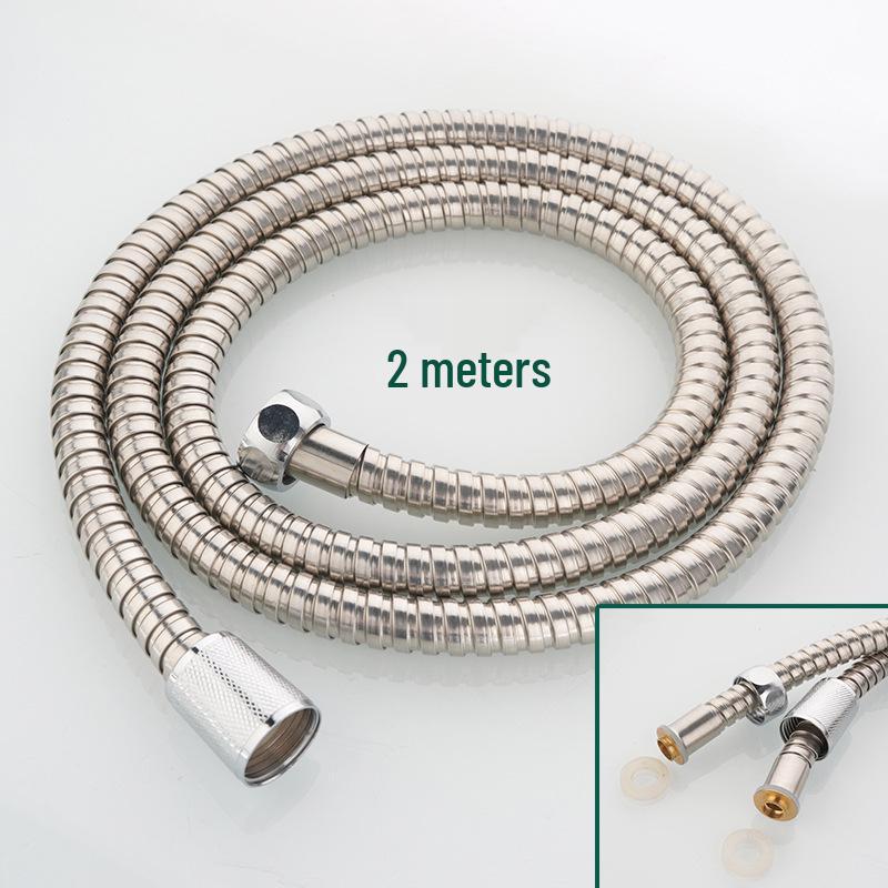 Universelles Duschschlauch-Set aus 304 Edelstahl - Verdicktes Metall-Warmwasserbereiter-Zubehörrohr