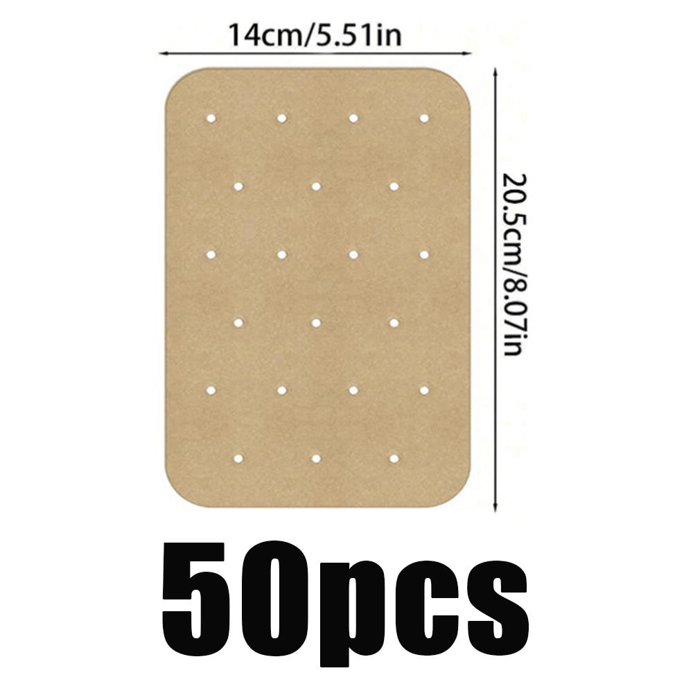 50-200Pcs Air Fryer Paper Disposable Liners Non-Stick Baking Kitchen Baking Micro-Wave Barbecue Oven Fryer Papers Steamer Paper
