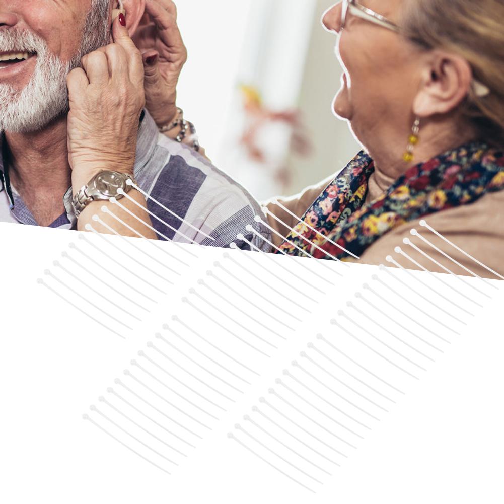 50pcs / Bag Hearing Aid Pull Out String Portable Professional Hearing Aid Accessory