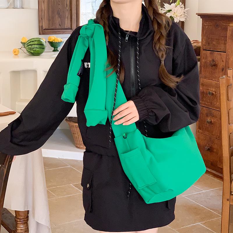 

Korean Style Women s Versatile Casual Crossbody Bag - Large Capacity with Wide Strap, Perfect for Autumn Trends сірий колір