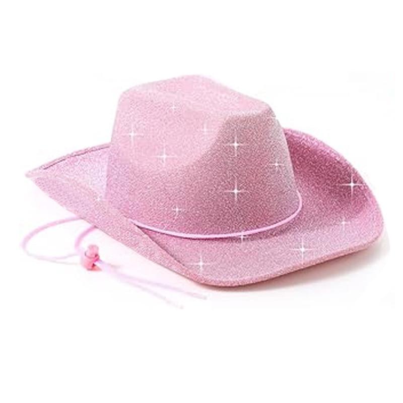 Hat Glitter Cowboy Sewing Craft In Costumes Festive Party Accessories Supplies