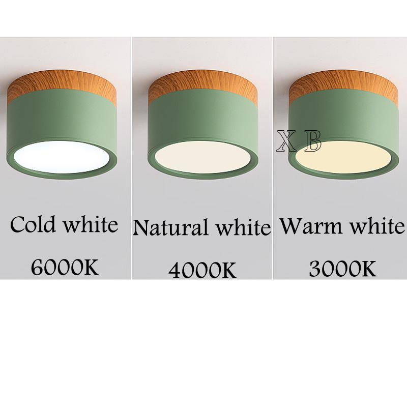 

Светодиодный потолочный светильник с регулируемой яркостью, 5 Вт, 7 Вт, 9 Вт, 12 Вт, 15 Вт, современный светодиодный потолочный светильник из скандинавского дерева, потолочный светильник, украшение интерьера