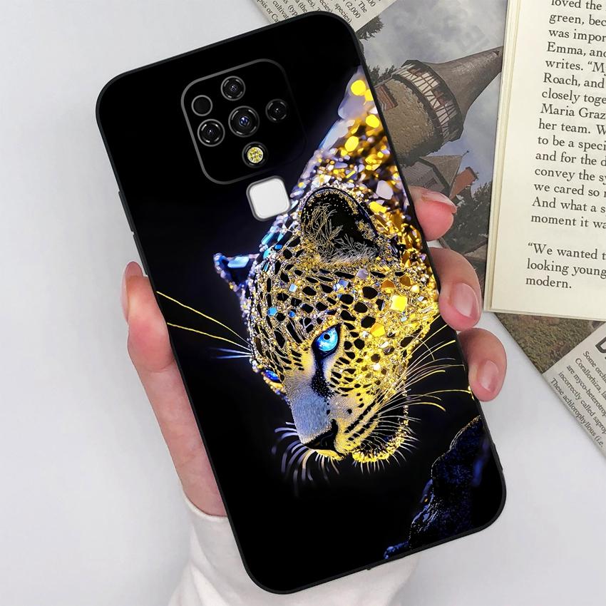 For Tecno Camon 16 17 19 Pro Premier 16S 17P 18P 18T 18i Phone Cover Fierce Cheetah Patterns Matte Silicone Soft Back Covers For Tecno Shockproof Case
