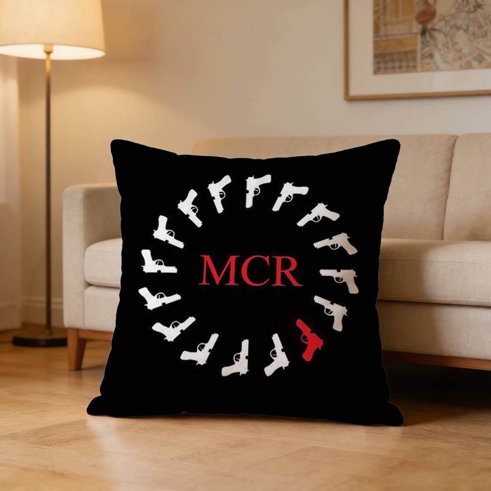 My CChemical RRomance MCR Pillow Case Pattern Printed Pillowcase For Living Room Sofa Cushion Cover