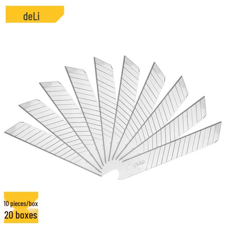 Deli 18mm Utility Knife Blades (200 Count)