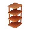 Stackable Desktop Corner Stand Vertical Design Corner Storage Rack Wood Book Shelf  Household