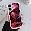 Jujutsu Kaisen Sukuna Mobile Phone Case for iPhone 17 16 15 14 13 12 11 Air Pro Max Plus Wavy Edge TPU Colorful Cover Pretty
