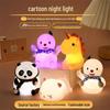 Children's Cartoon Unicorn Night Light - Colorful Snowman, Eye-Caring Wake-up Bedside Lamp