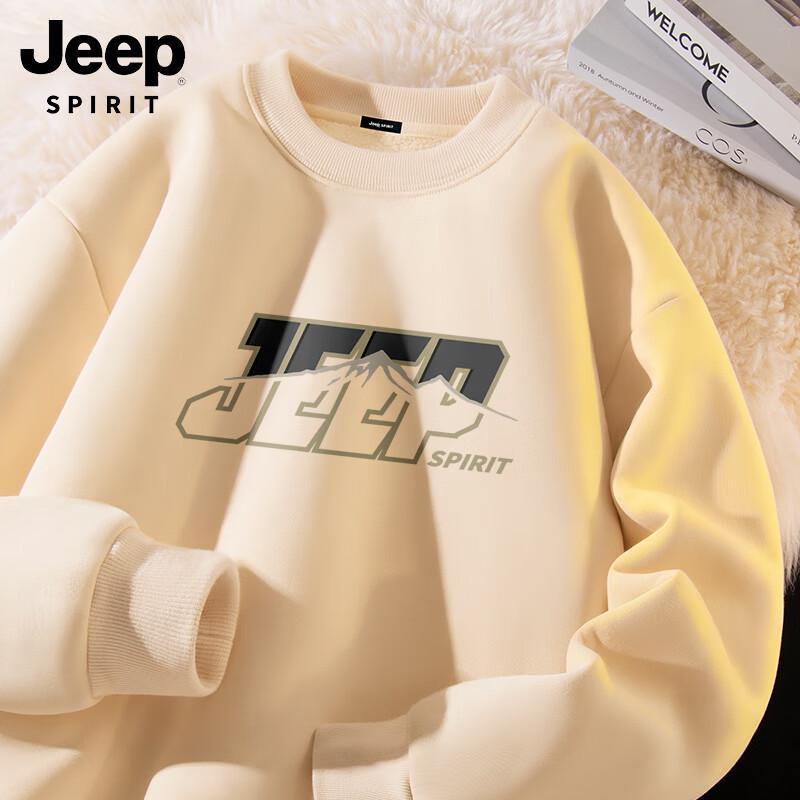 

JEEP SPIRIT Men s Fleece-Lined Crewneck Sweatshirt XL