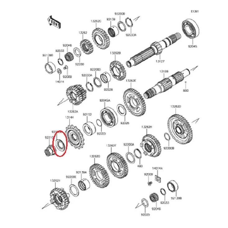 Front Sprocket Lock Washer For Kawasaki EN500 ER5 ER500 ER6F ER6N GPX600R GPX750R Ninja400 Z650 Ninja650 Vucan EN650 ER400 ER650