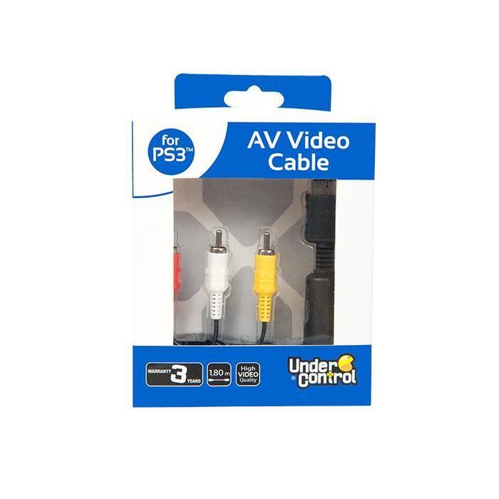 AV-Videokabel - PS3 - 1,80M - Vergoldete Anschlüsse - S-Video - Kabelgebunden