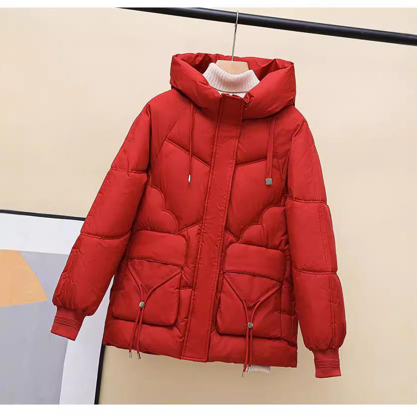 Casual Cotton Coat Women's Mid-length New Winter Loose Warm Cotton Coat Jacket Plus Size Women's Clothing