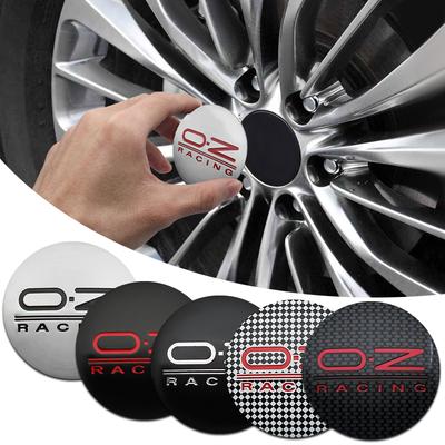 4 Stuks 56mm OZ Racing Logo Patroon Auto Wielen Center Badge Embleem Mode Velgkap Sticker Buiten Accessoires Voor Auto Universeel