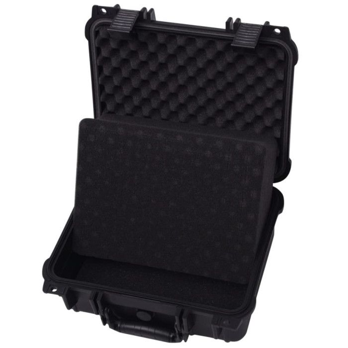 VidaXL Boîte de protection pour équipement 35 x 29,5 x 15 cm noir 142168