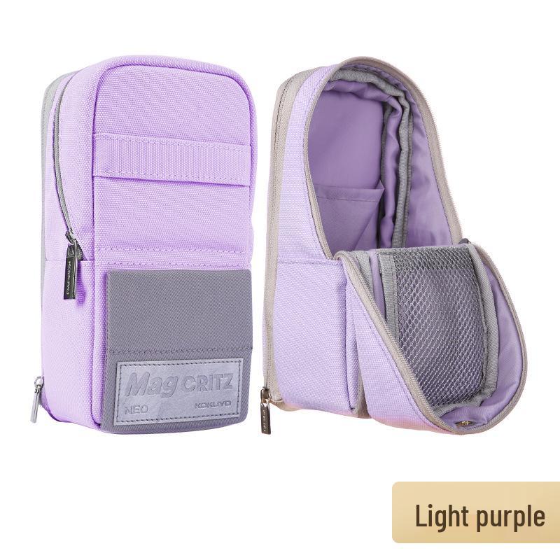 Kokuyo Japan Salt-Style Stand-Up Large Pencil Case with Phone Holder