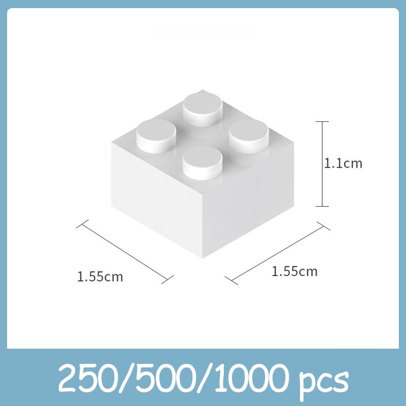 2x2 Building Blocks 250-1000 Pieces Multiple Color Choices Creativity MOC Compatible with Legoing Classic 3003 Thick Bricks Toys