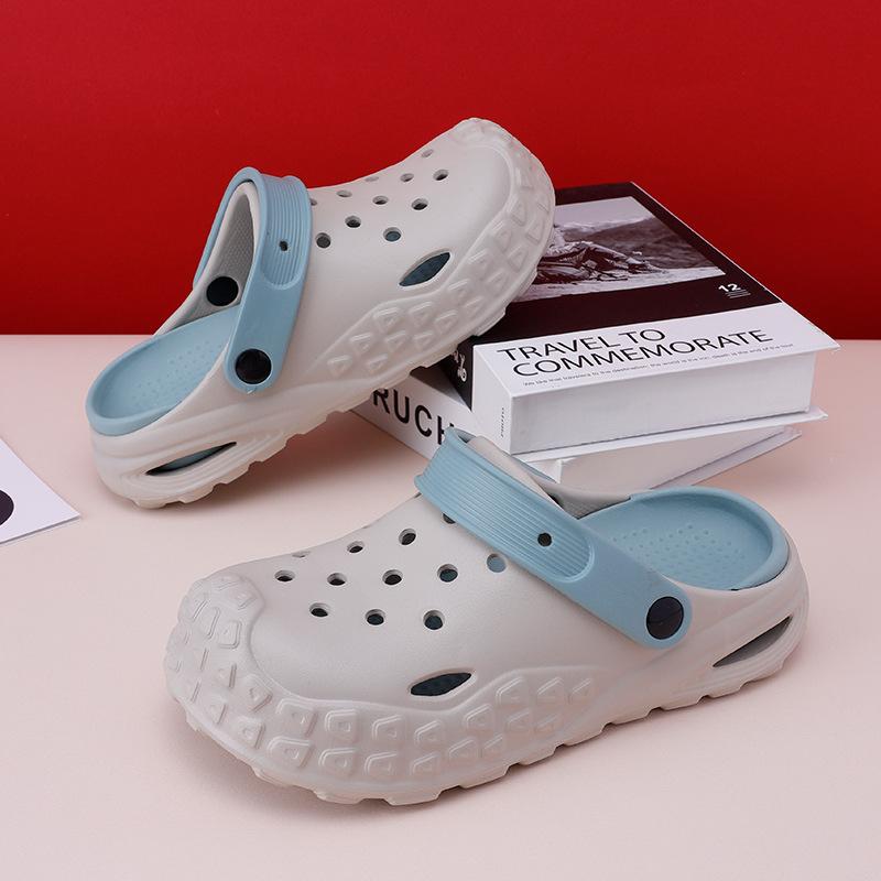Cave Shoes Men's and Women's Korean Version of Trendy Beach Shoes New Summer Garden Shoes Slippers Men's Bag Head Children's Beach Sandals