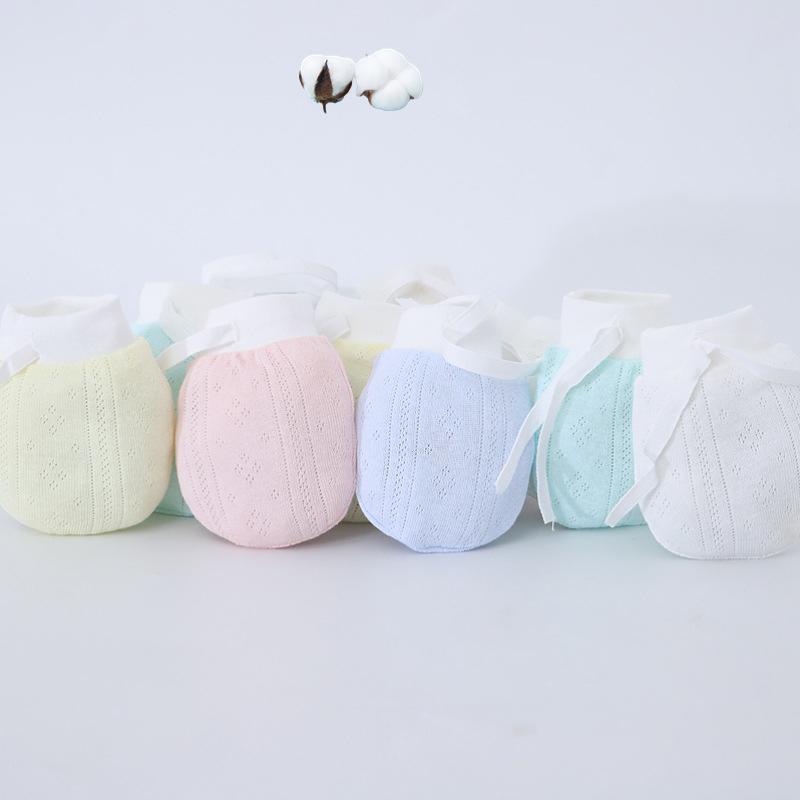 Baby finger protection gloves to prevent facial injury Safety gloves High elasticity baby gloves Solid color Breathable
