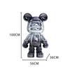 Creative BE@RBRICK TV Cabinet: Stylish Bear Floor Ornament with Piggy Bank Function, Simple Living Room Decor.