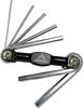 yamashiro YK-035BK Motorcycle Tool Hex Wrench Set, Mini, Black, 1.5/2/2.5/3/4/5/6