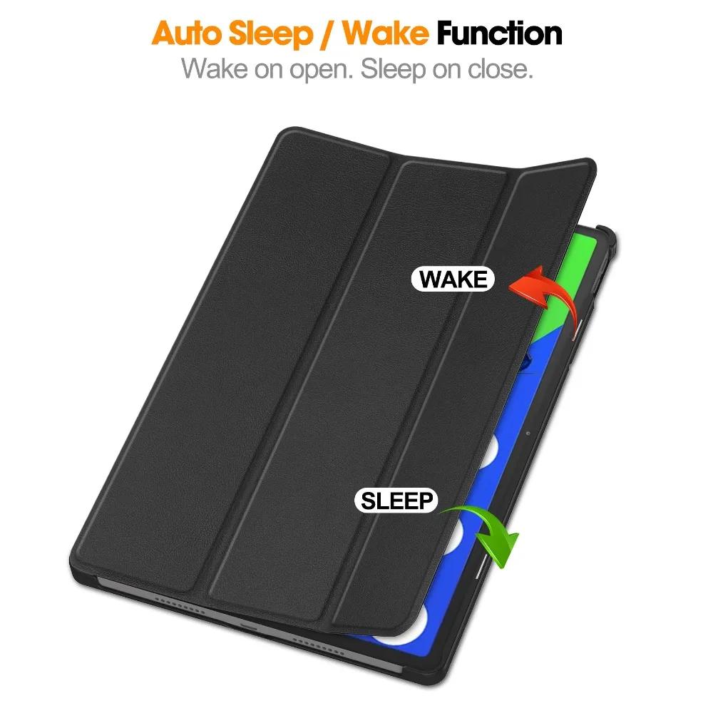 For Xiaoxin Pad Pro 12.7 Tri-Folding Stand Smart Tablet Case for XiaoxinPad Xiaoxin Pad Pro 12.7 Cover funda