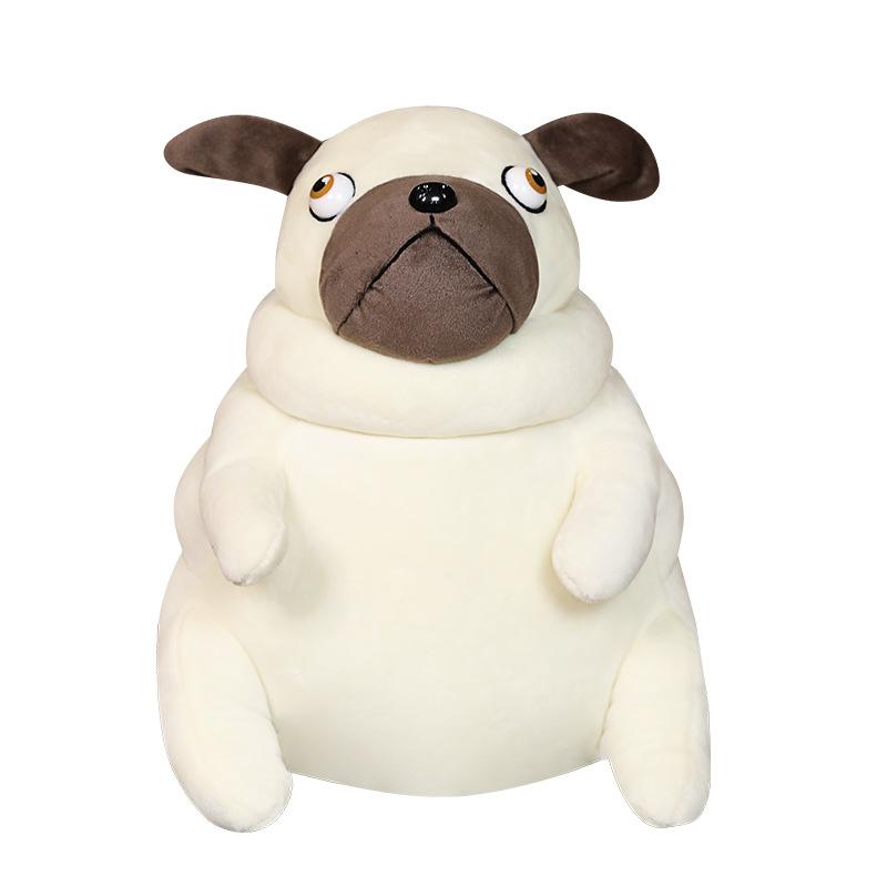 Creative cute pug doll plush toy puppy dog starling dog doll children soothing pillow rag doll