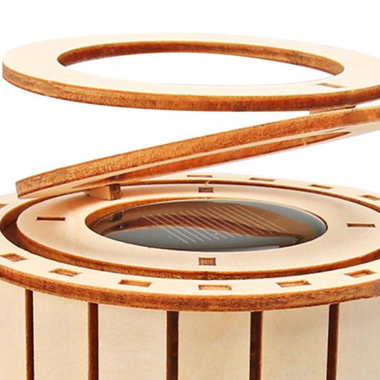 Solar doble ringer STEM Science Kit Barn Tre 3D Puslespill Sett DIY Utdanningsvitenskap Eksperiment Prosjekter Håndverk Byggeleke Småbarn Gutter Jenter Gave