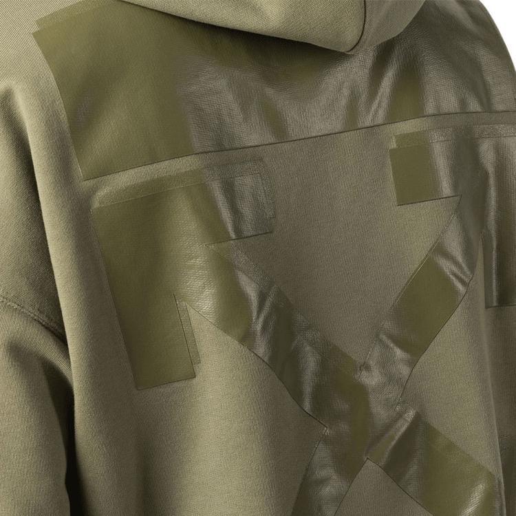 OFF WHITE FW21 Sweatshirt Men's Green OMBB085F21FLE0105555