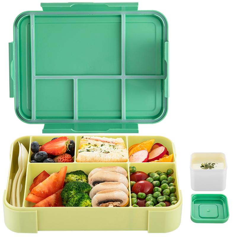 1pc 1330ml Lunch Box Microwavable Bento Box Leakproof Storage Box Hermetic Containers Students Adults School