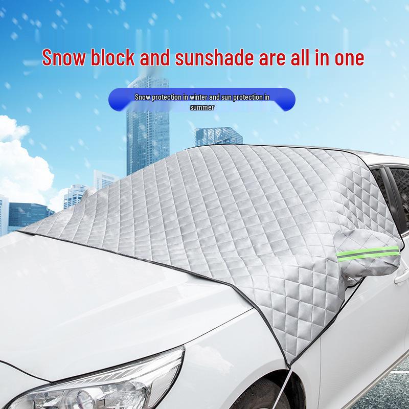All-Season Car Windshield Cover: Sunshade, Snow, Frost & Heat Insulation