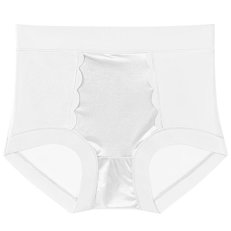 Plussize Ladies Summer Light Ice Silk No Trace Breathable Soft Comfortable High Waist Briefs