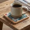 Adult Craft Set For Making Floral Coaster Includes Glass And Bamboos Base Random Color And Shape