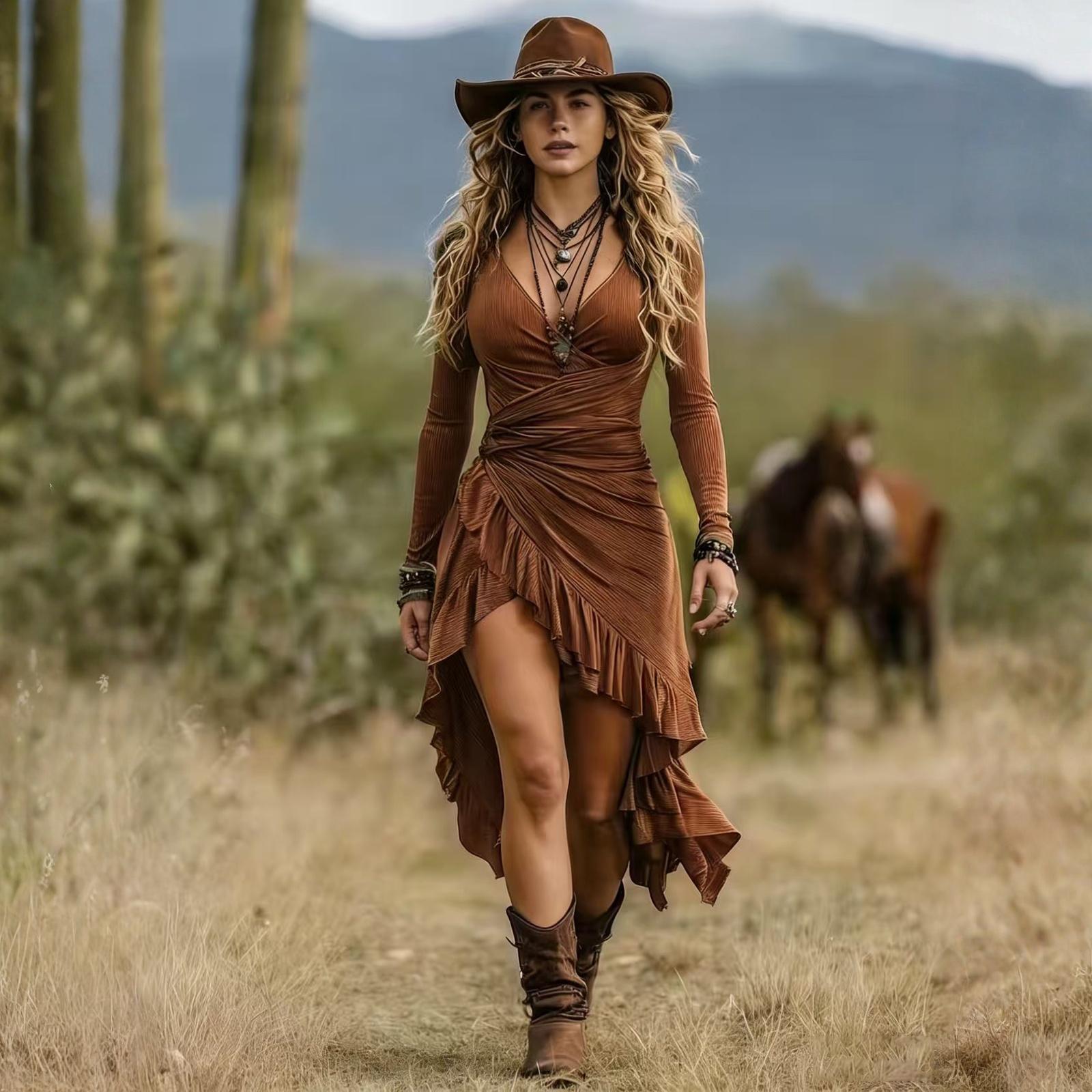 

Жіноча повсякденна та модна однотонна сукня XL світло-коричневого кольору