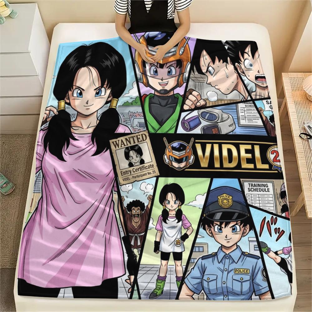 Son Goku DRAGON BALL Flannel Blanket Fashion Print For Bedroom Sofa Bed Chair Travel Picnic -HE1
