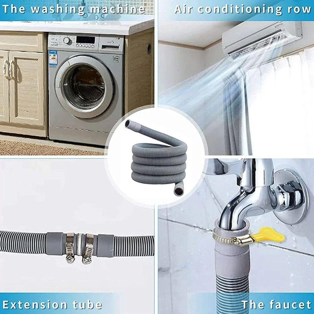 Thickened Wall Washing Machine Drain Hose PVC Outlet Hose Extension Front Load Washers