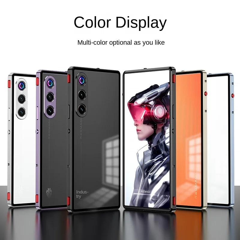 Shockproof Metal Phone Protection Case for ZTE Nubia Red Magic 10 Air 10 Pro + 9 S Pro Aluminium Alloy Metal Frame Hard Matte Bumper Cover