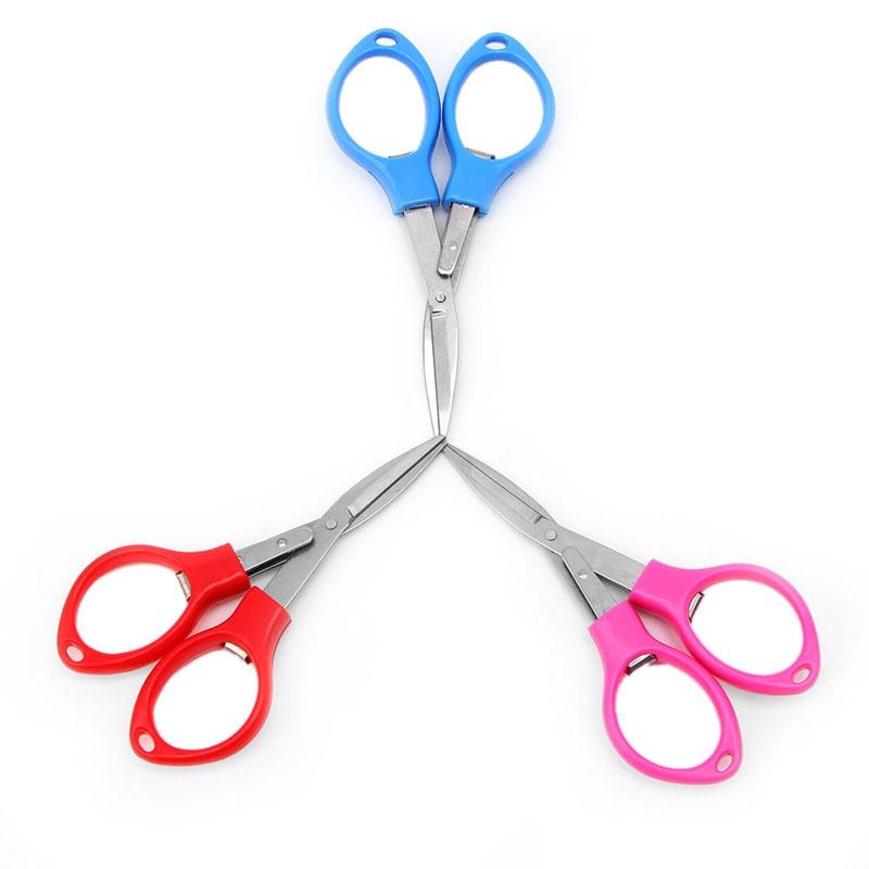 Stainless Steel Mini Cutter Foldable Camping Key Chain Fishing Pliers Scissor