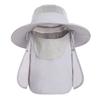 Sun Hat UV Protection Cap Wide Brim Nylon Breathable Quick Dry UPF 50+ Fishing Hat with Removable Fa