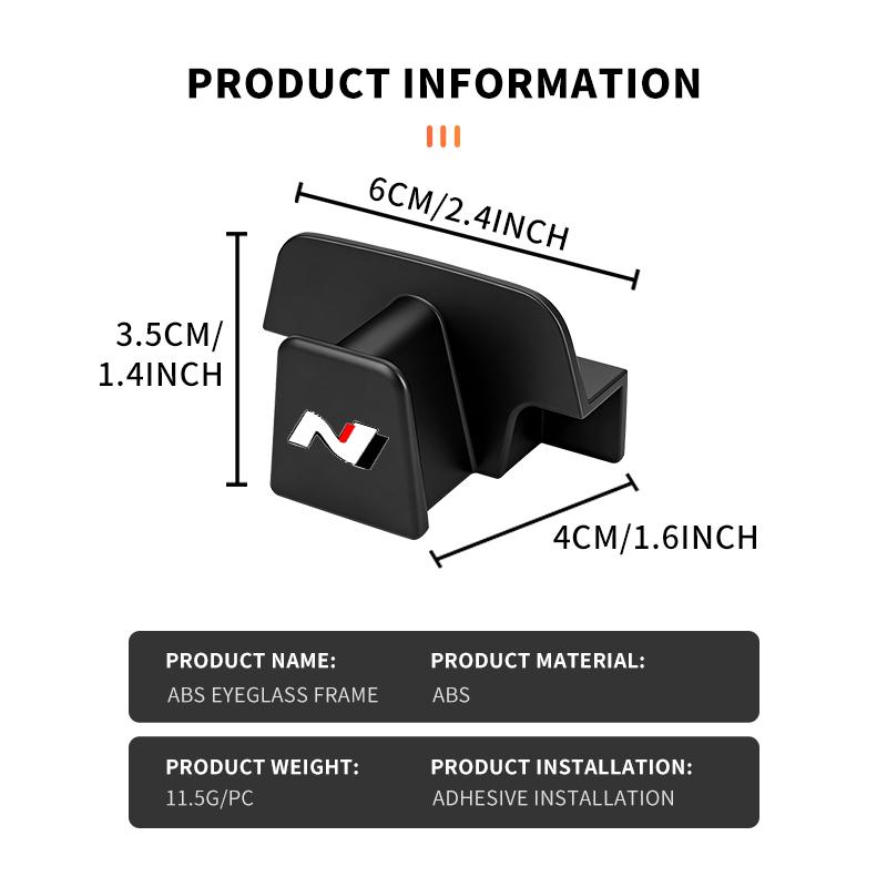 Car Sun Visor Glasses Clip Sunglasses Holder Auto Visor Accessories For Hyundai GDi N Line i10 Azera Genesis G70 G80 G90 Accent RR8