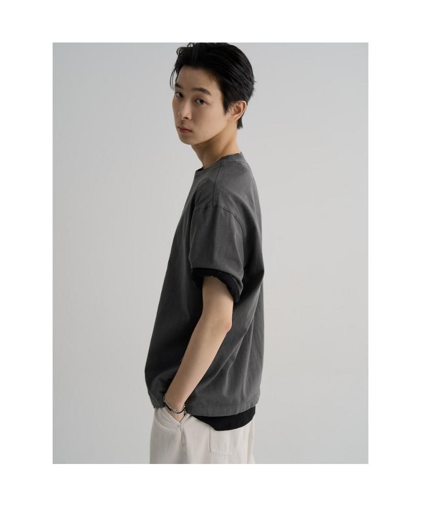 8SECONDS Casual Cotton Human Graphic Short Sleeve Tee Ash