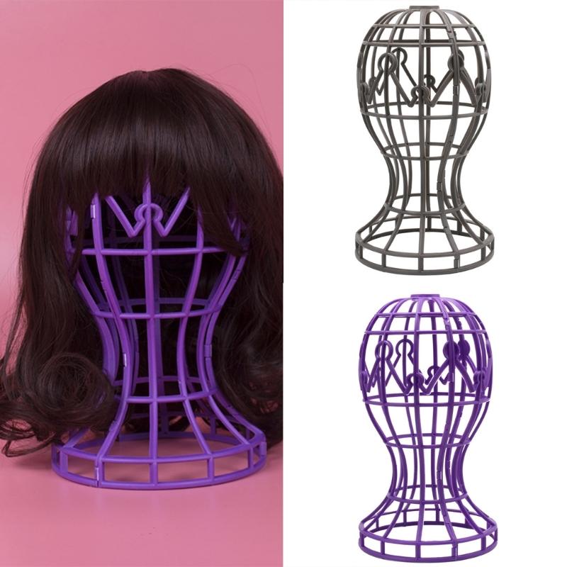 Practical Wig Stand Practical Plastic Storage Rack Hair Accessories Display Holder for Wigs Hats and Cosplay Mask