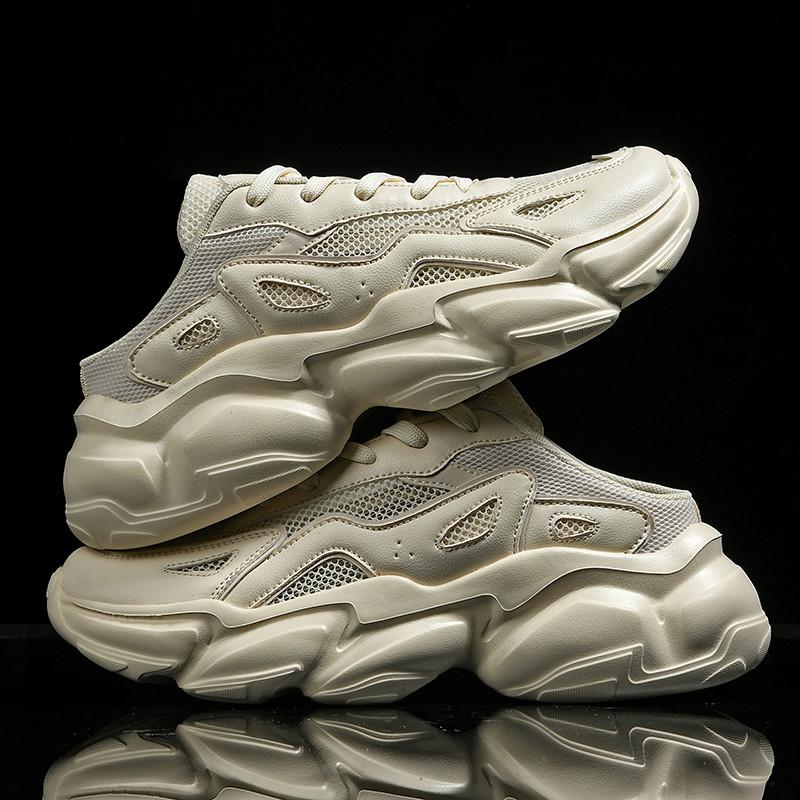 Brand Design Chunky Sneakers Men Summer Large-mesh Sports Shoes Women Simple Shoes Students Outdoor Walking Shoes Lady Footwear