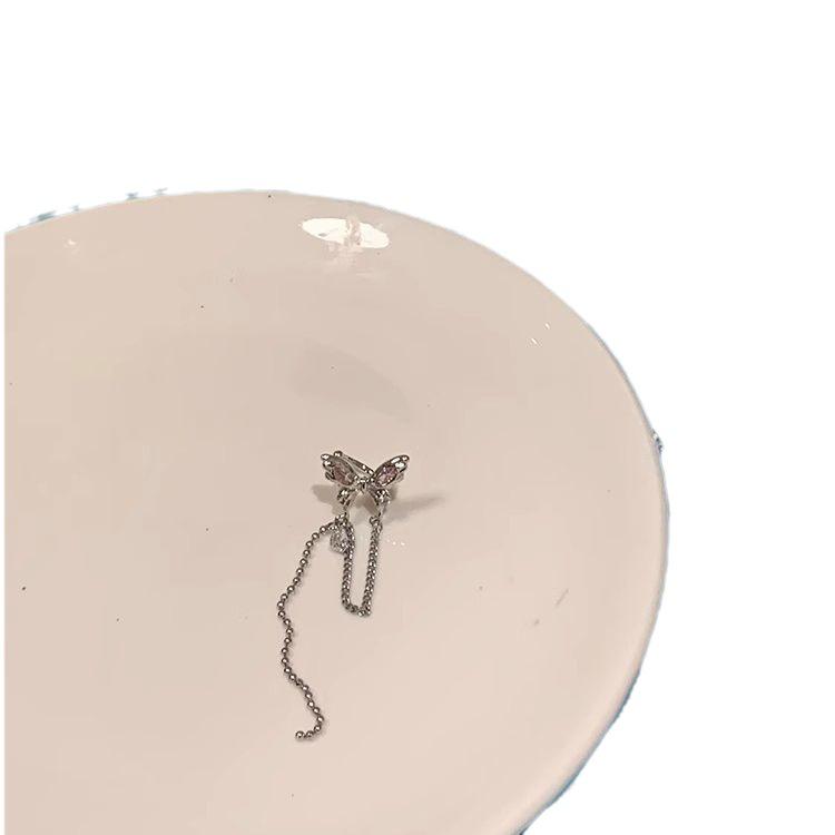 Elegant Elf Ear Cuff with Butterfly Tassels – Non-Piercing, Luxurious Design for Women