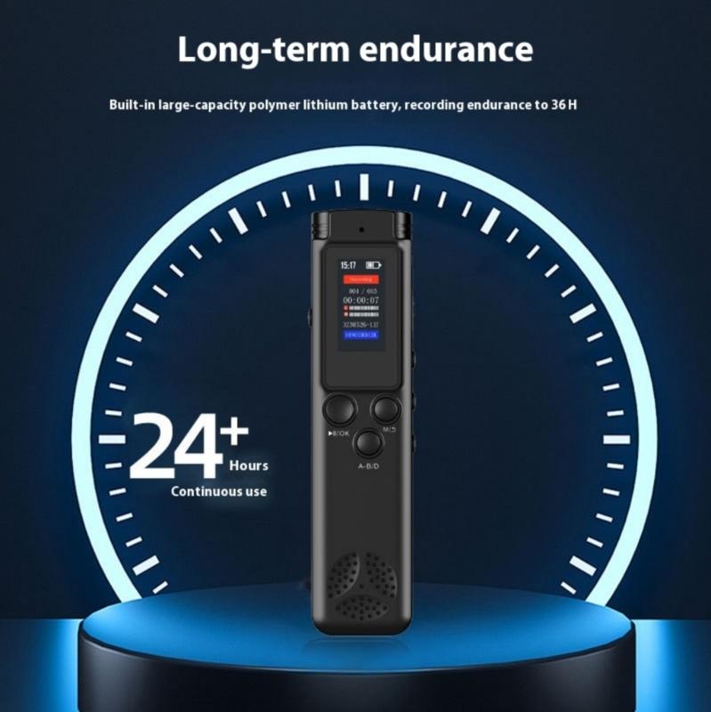 32GB Professional Sound Recorder Stereo Recording Device Lightweight Function Enjoy Clear Sound Capturing Black
